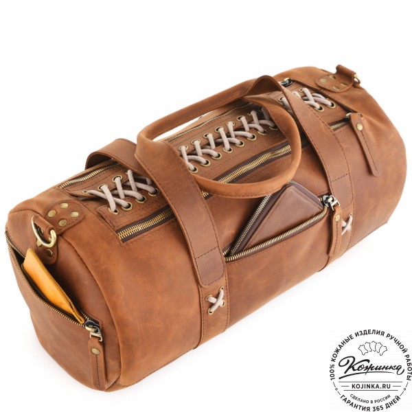  Кожаная сумка "Тайлер" (коричневый крейзи) . фото 1